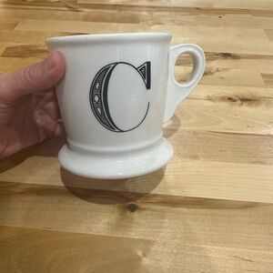 Anthropologie Monogram C Coffee Tea Mug